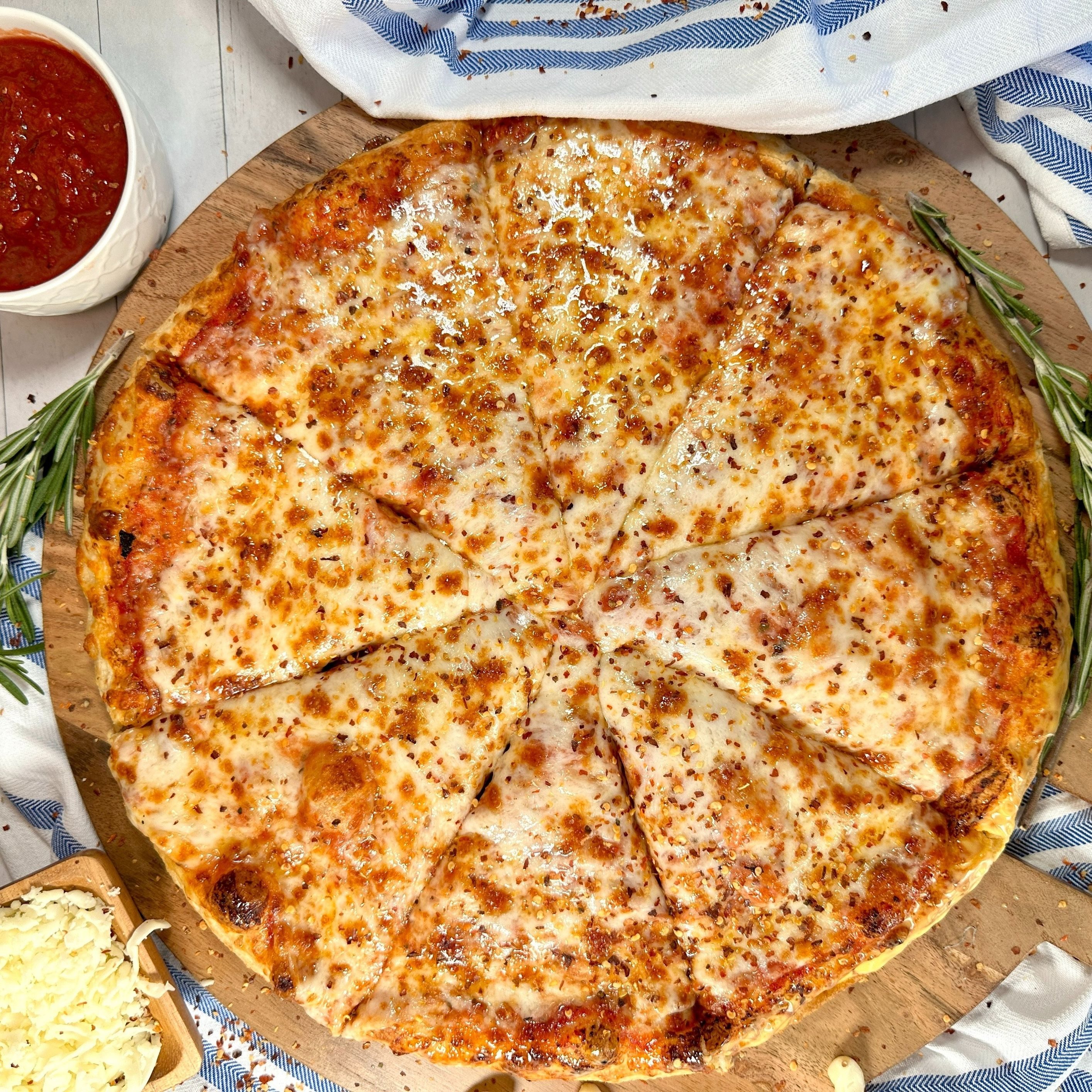 Any Size, Any 2 Pizzas - 3 Toppings.